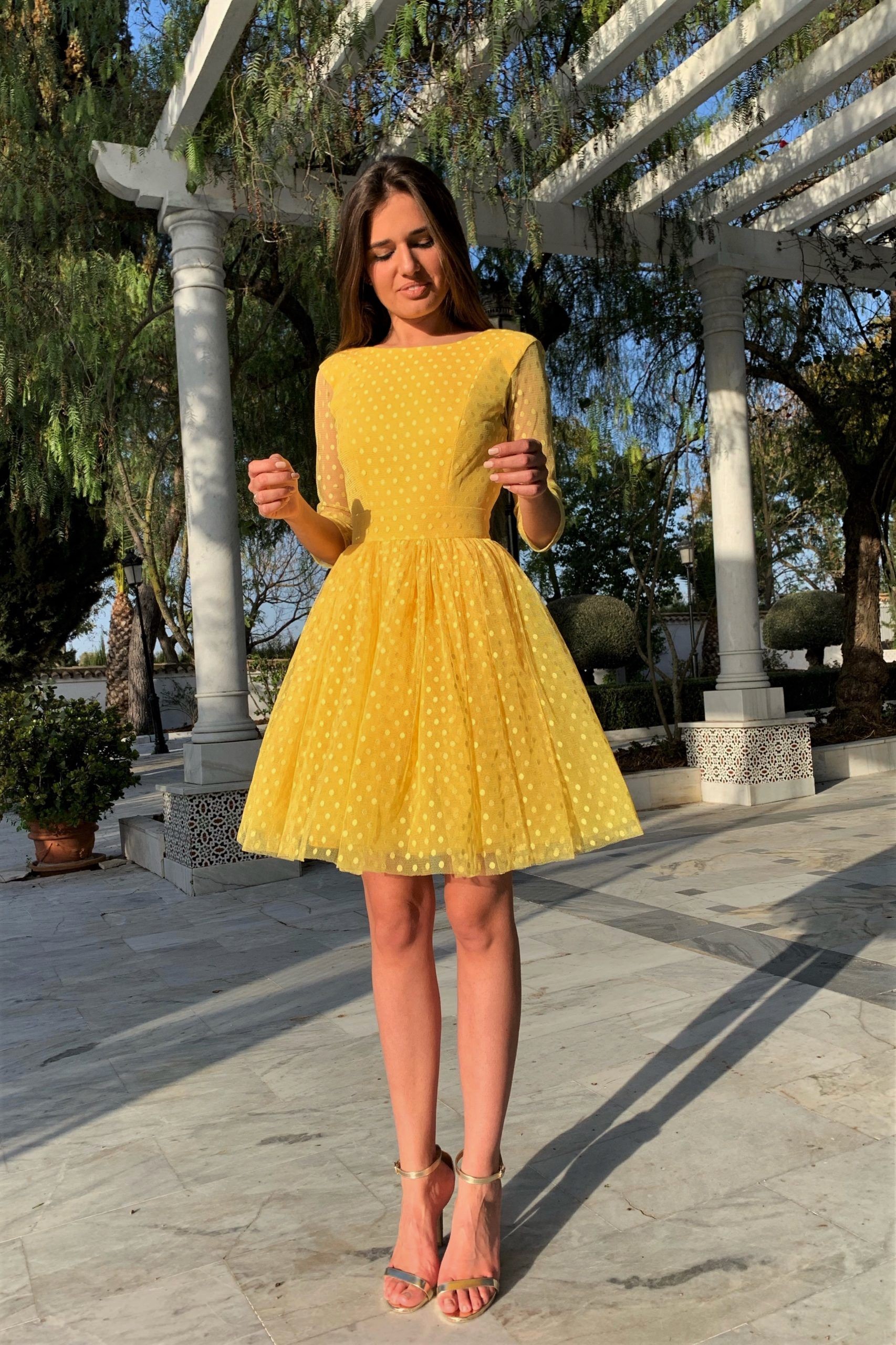 Corteza Alergia Risa Vestido Araceli Amarillo – Rocío Osorno