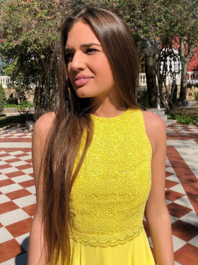 Vestido Aurora amarillo | Rocío Osorno